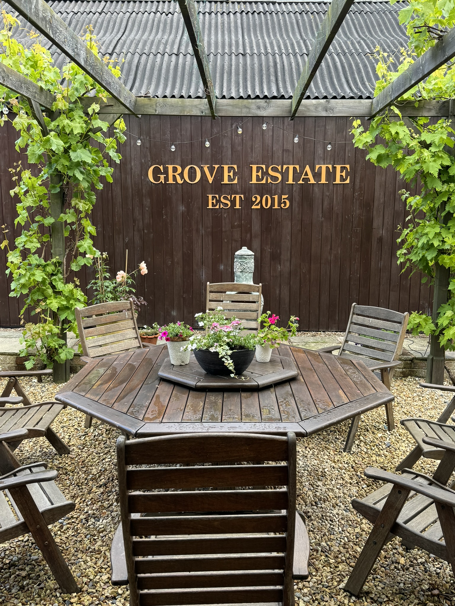 The rustic courtyard for holding tours
